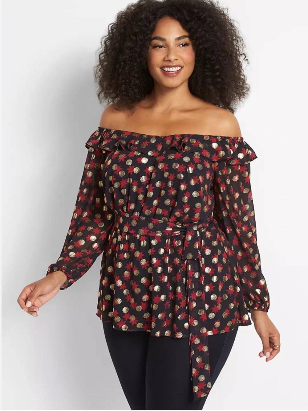 Lane Bryant Off Shoulder Blouse